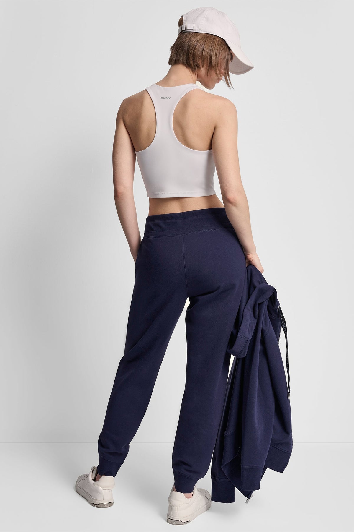 DKNY HIGH-RISE SKINNY CUFFED ANKLE JOGGER