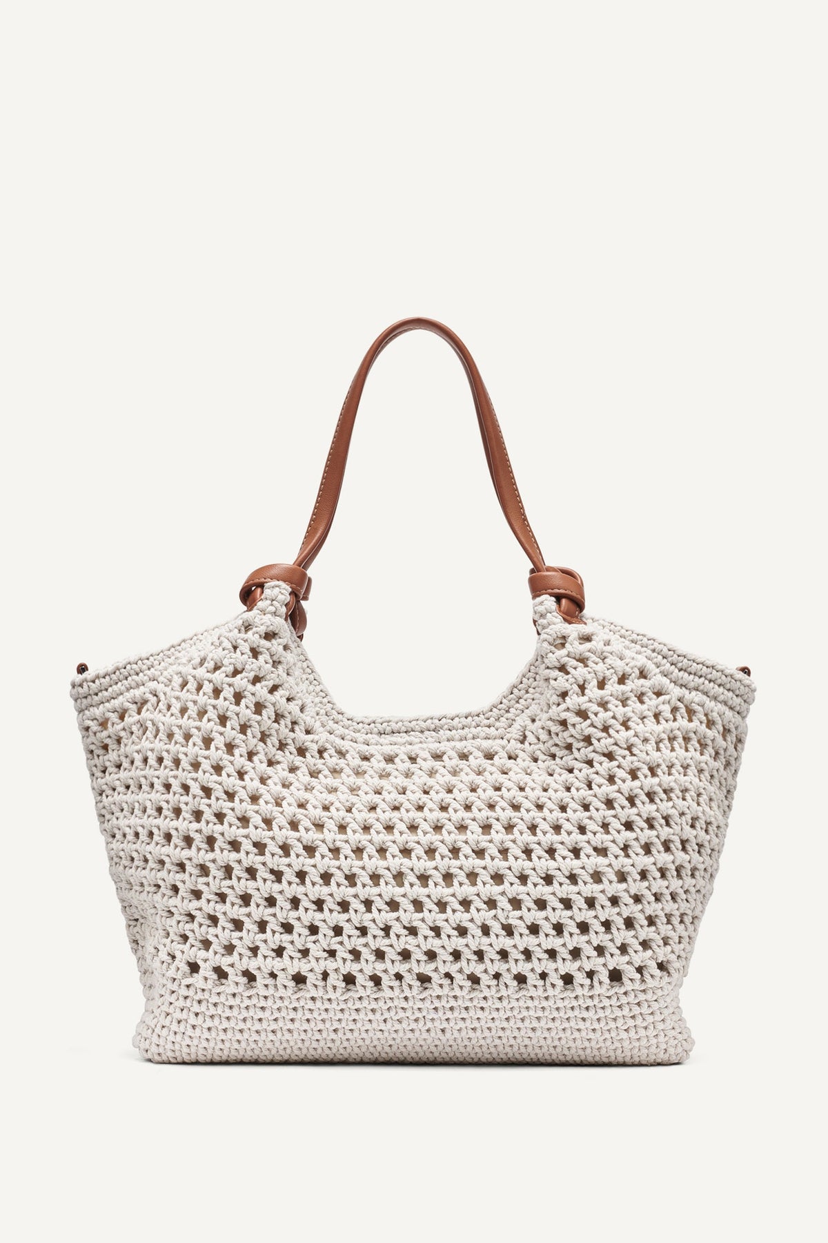 DKNY PAULA CROCHET LOGO MEDIUM COMMUTER TOTE