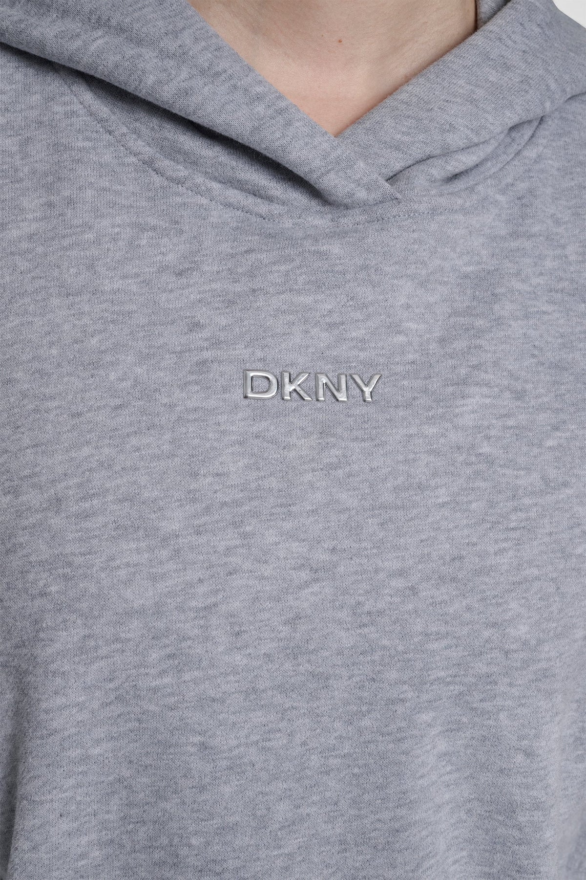 DKNY METALLIC BUBBLE LOGO HOODIE