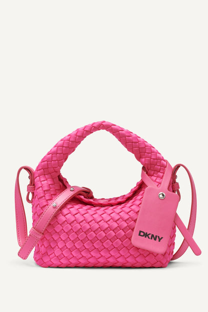 DKNY GISELLE WOVEN NEOPRENE CROSSBODY BAG
