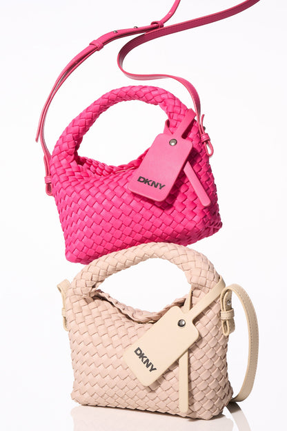 DKNY GISELLE WOVEN NEOPRENE CROSSBODY BAG