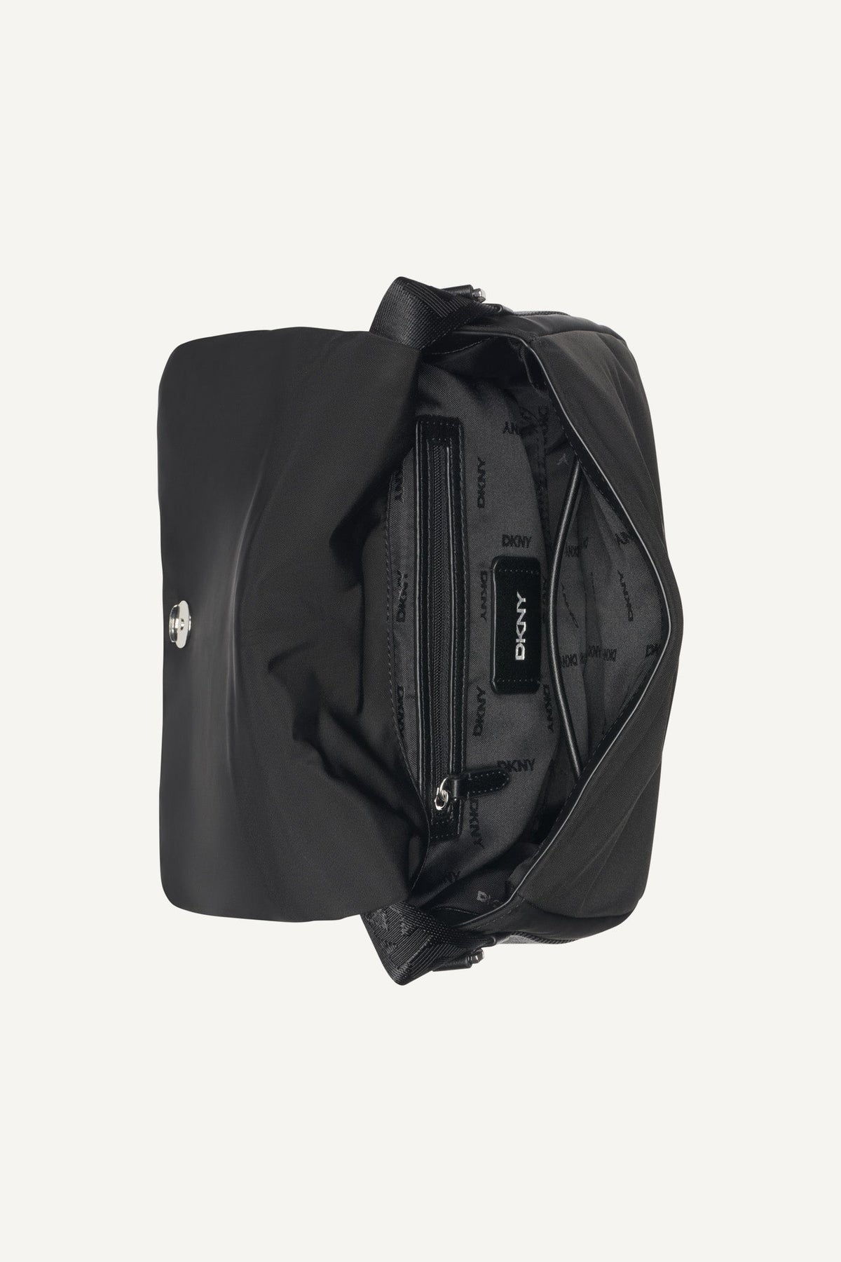 DKNY JENNY LOGO FLAP SHOULDER BAG