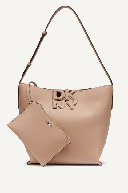 DKNY NICOLE LOGO BUCKET BAG