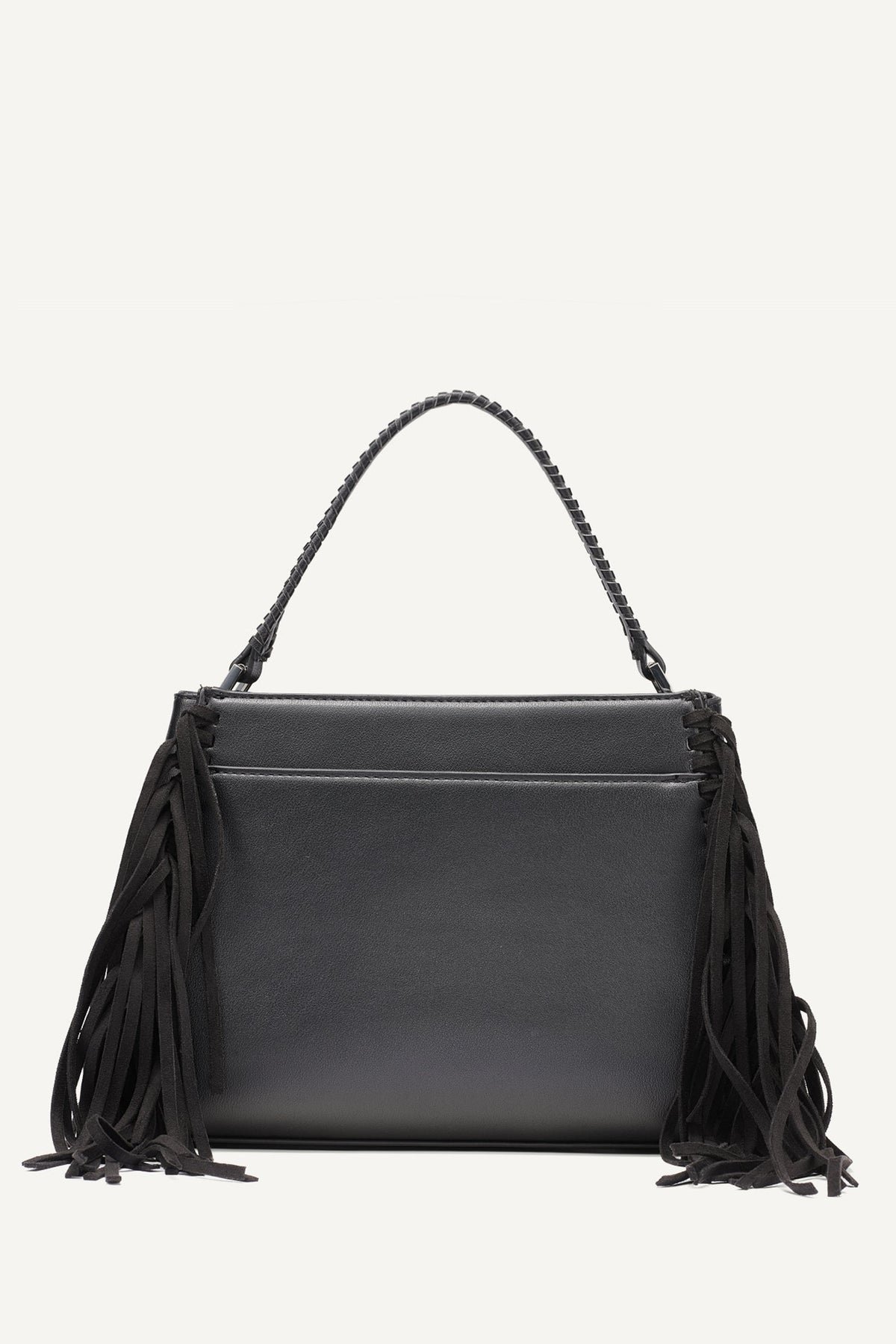 DKNY FOSTER MEDIUM FRINGE SATCHEL