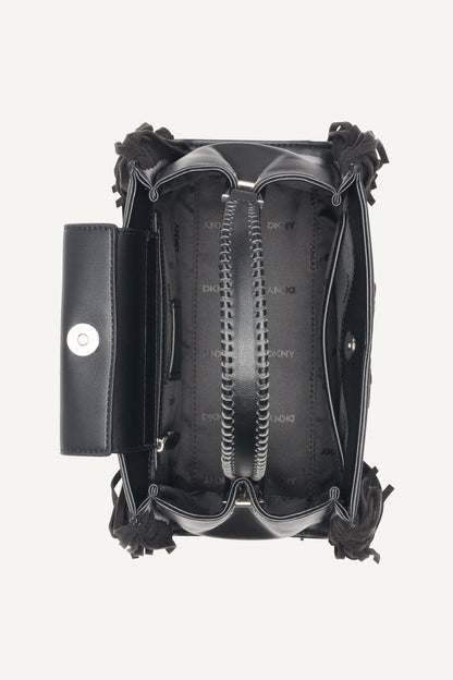 DKNY FOSTER MEDIUM FRINGE SATCHEL