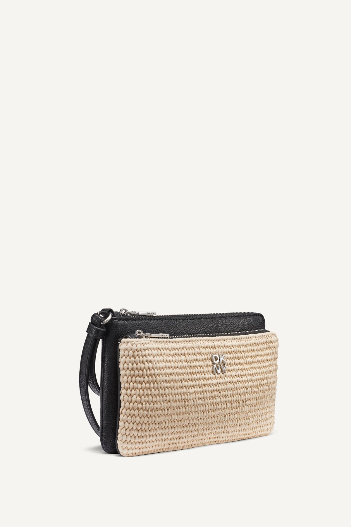 DKNY SARAH DUAL ZIP POUCH WRISTLET