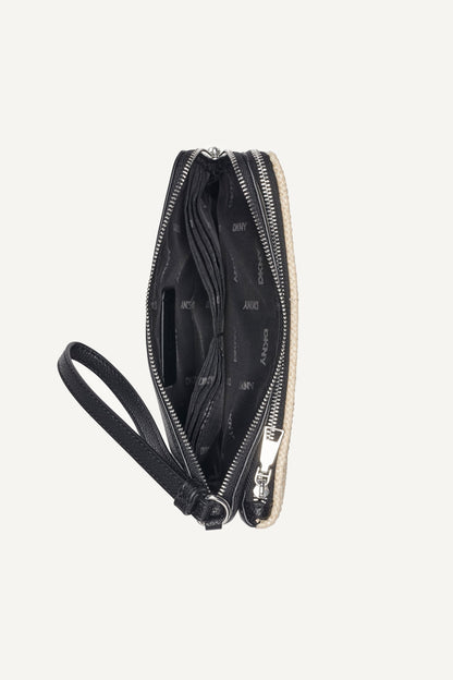 DKNY SARAH DUAL ZIP POUCH WRISTLET