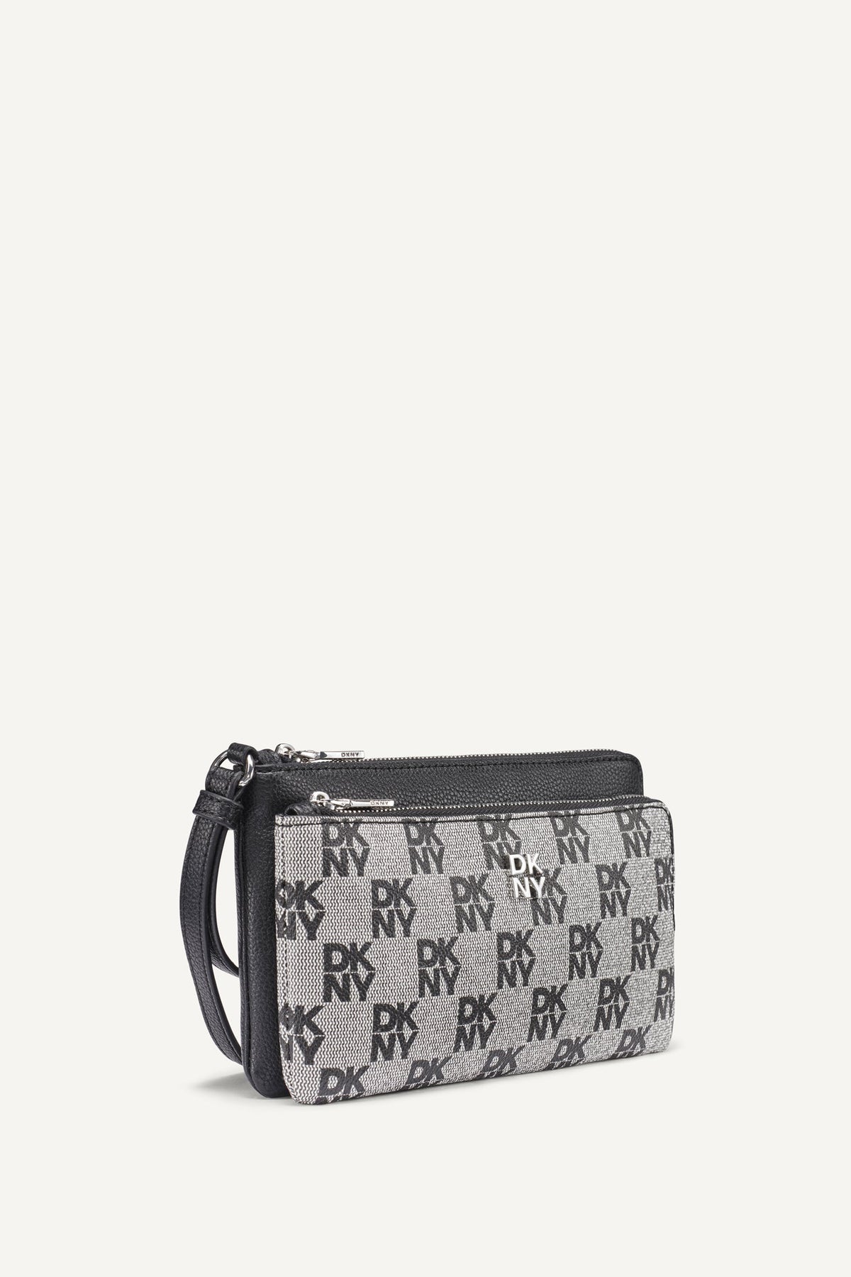 DKNY SARAH DUAL ZIP POUCH WRISTLET