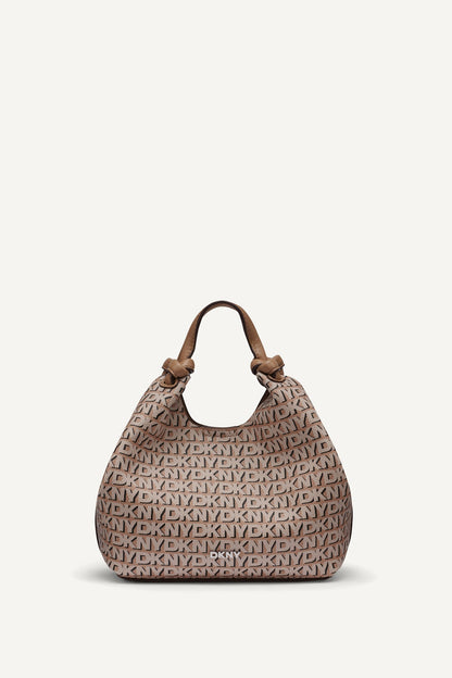 DKNY PAULA NEW YORK LOGO SMALL COMMUTER TOTE