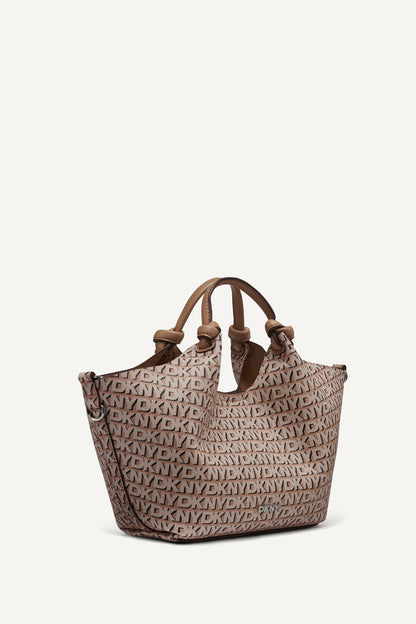 DKNY PAULA NEW YORK LOGO SMALL COMMUTER TOTE