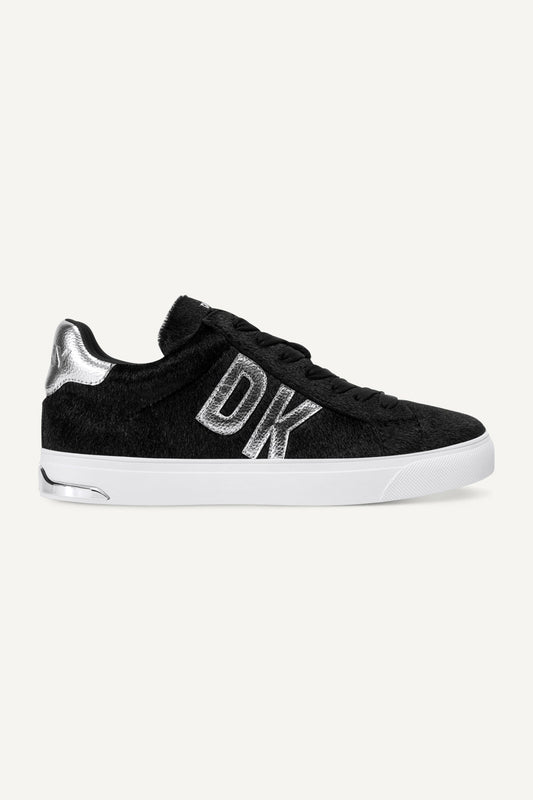 DKNY ABENI FAUX FUR LOW-TOP SNEAKER
