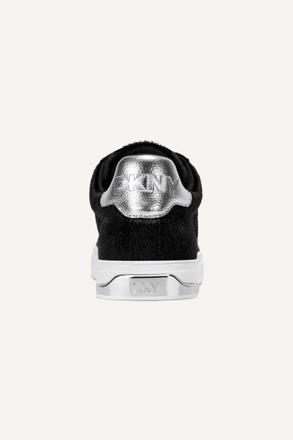 DKNY ABENI FAUX FUR LOW-TOP SNEAKER