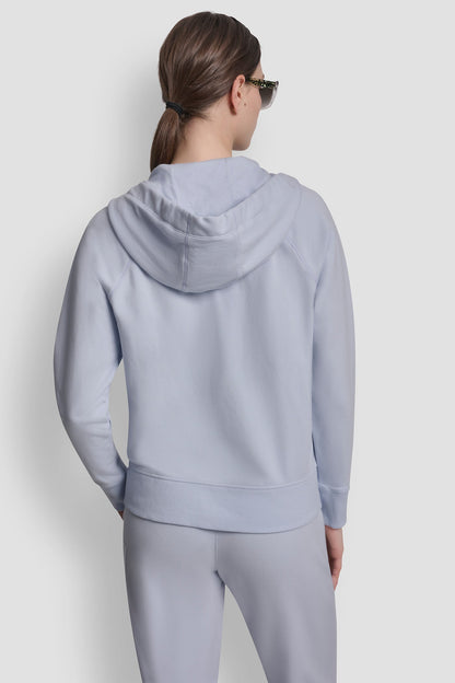 DKNY TWO-TONE LOGO DRAWSTRING HOODIE