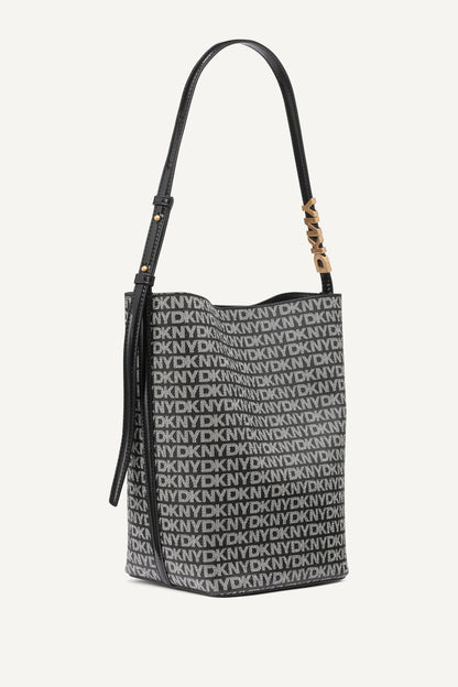 DKNY AVRIL LOGO BUCKET BAG