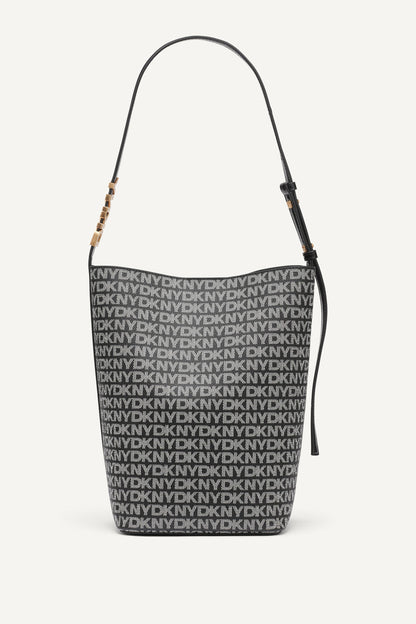 DKNY AVRIL LOGO BUCKET BAG