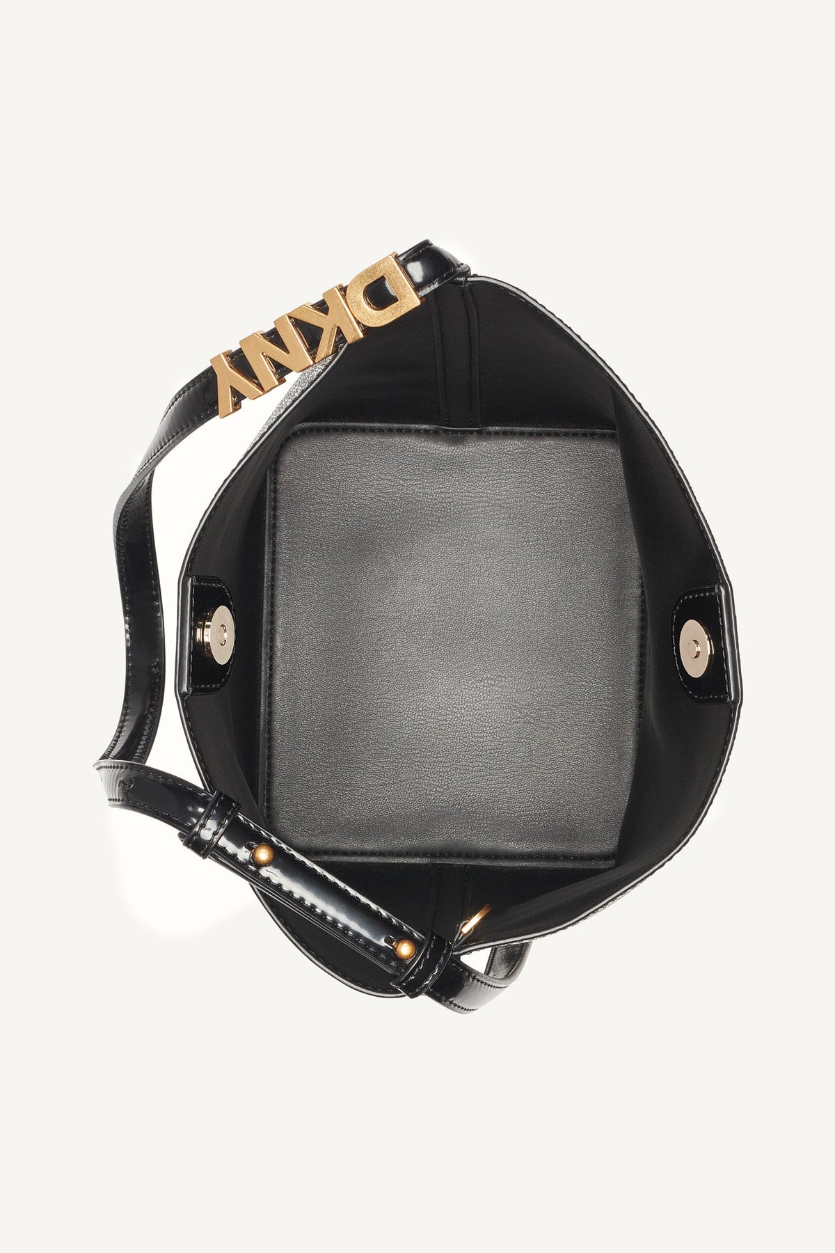 DKNY AVRIL LOGO BUCKET BAG