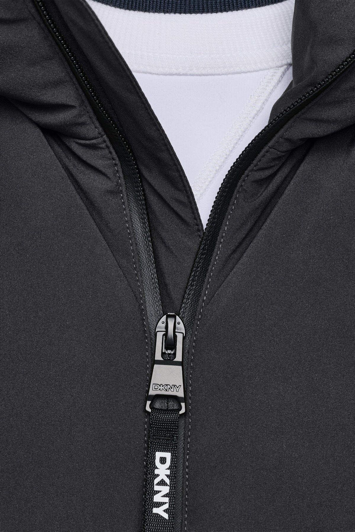 DKNY HOODED PUFFER JACKET