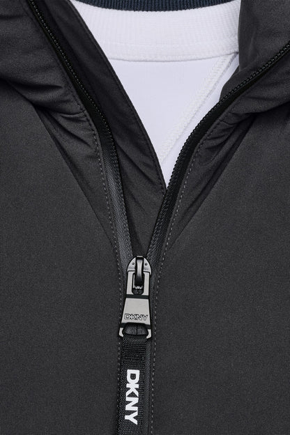 DKNY HOODED PUFFER JACKET