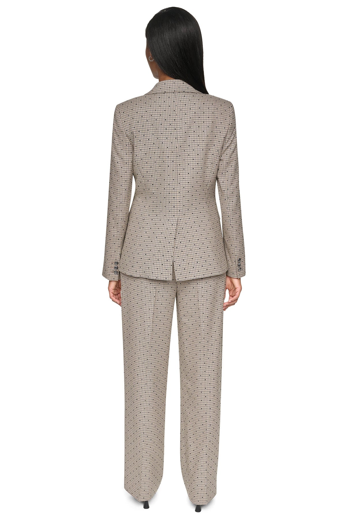 DKNY ONE BUTTON COLLAR BLAZER