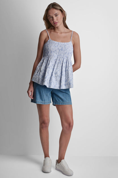 DKNY FLORAL JACQUARD TANK TOP