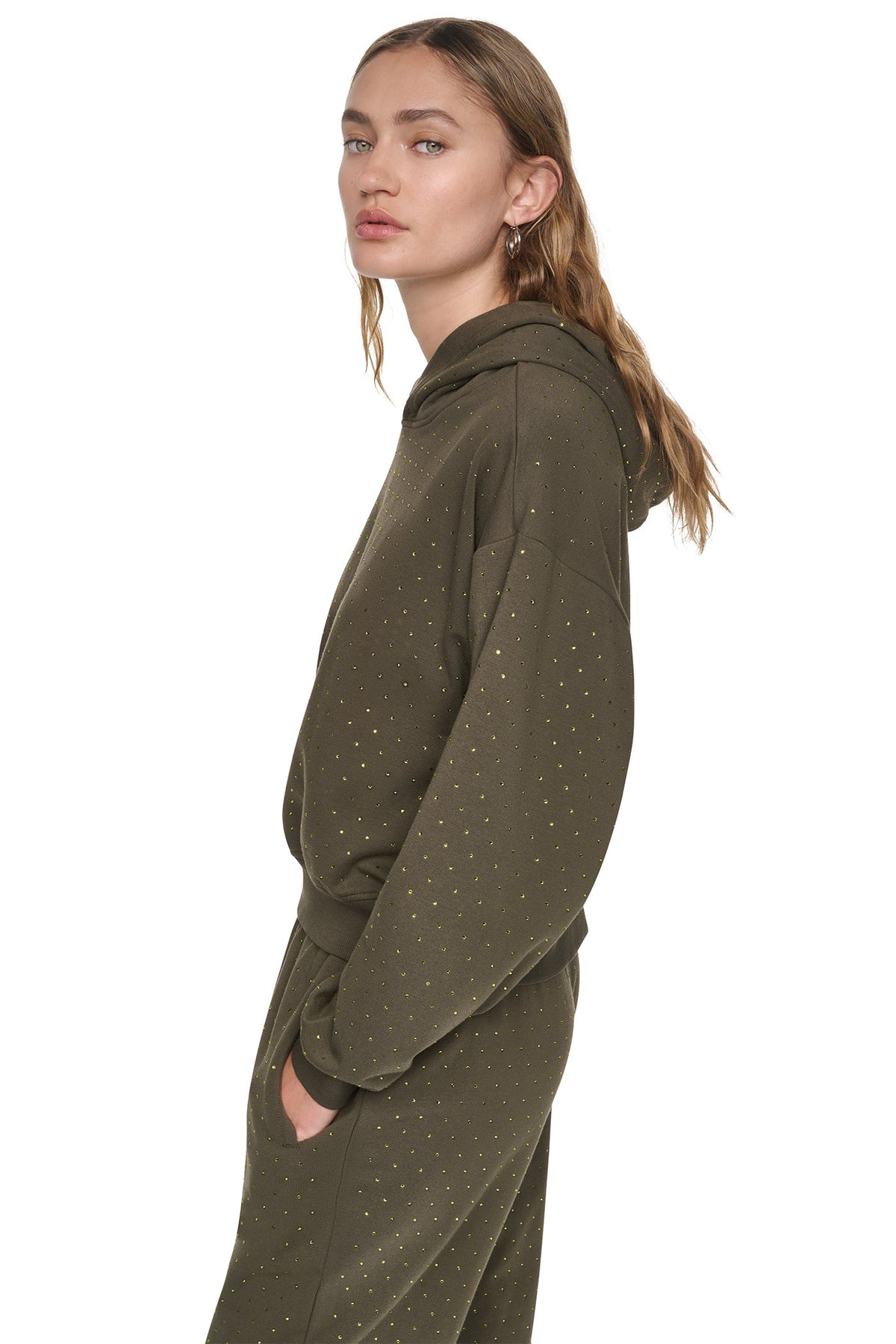 DKNY RHINESTONE HOODIE