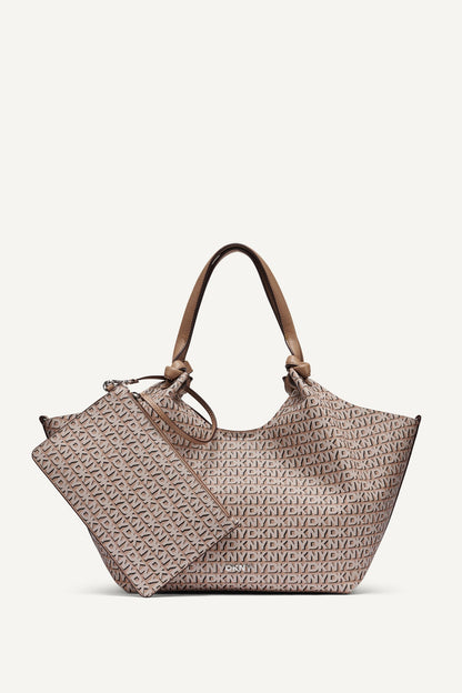 DKNY PAULA NEW YORK LOGO MEDIUM COMMUTER TOTE