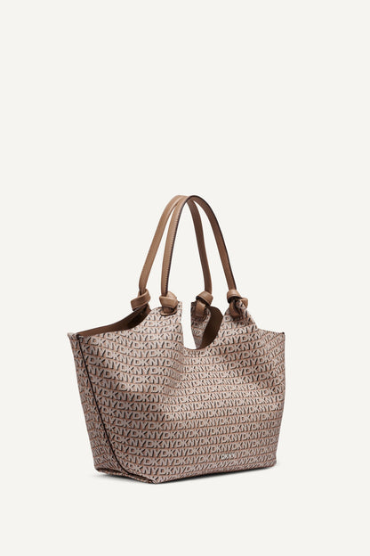 DKNY PAULA NEW YORK LOGO MEDIUM COMMUTER TOTE
