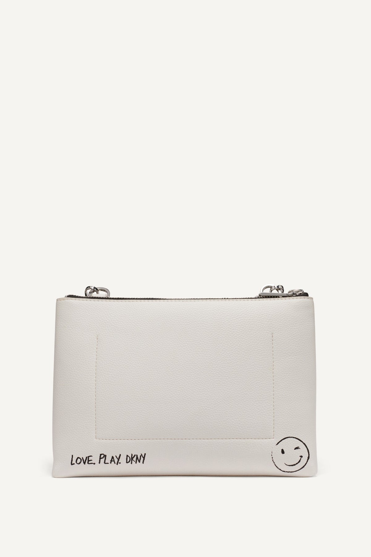 DKNY TINSLEY GRAFFITI LOGO CROSSBODY