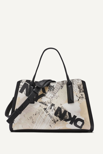DKNY JOSIE NEWSPAPER SATCHEL