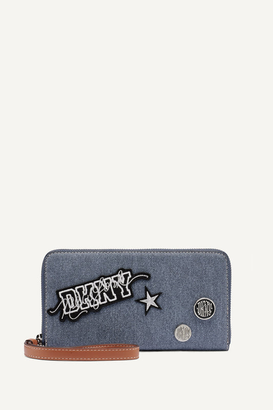 DKNY NESSA LARGE ZIP AROUND WALLET