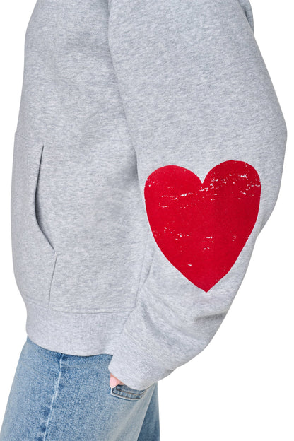 DKNY OVERSIZED BIG APPLE LOGO HOODIE