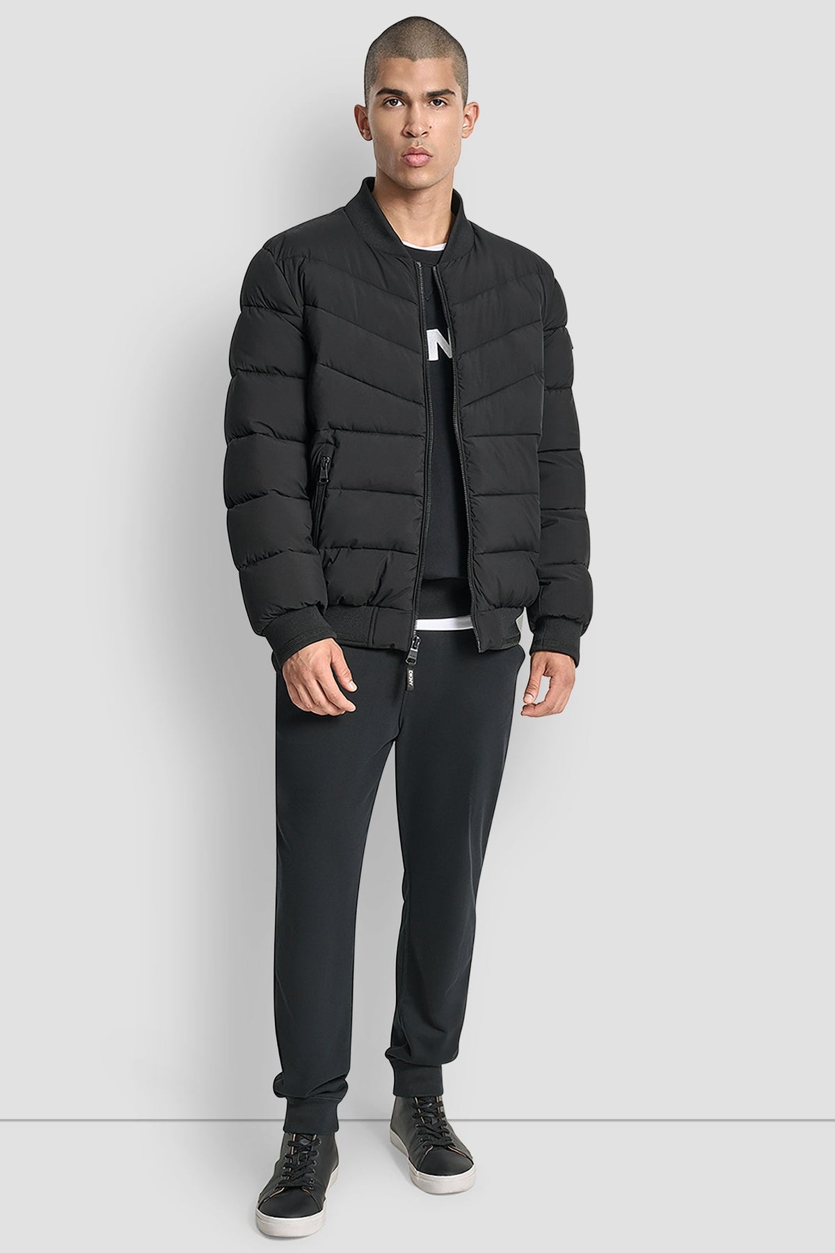 DKNY STRETCH BOMBER JACKET
