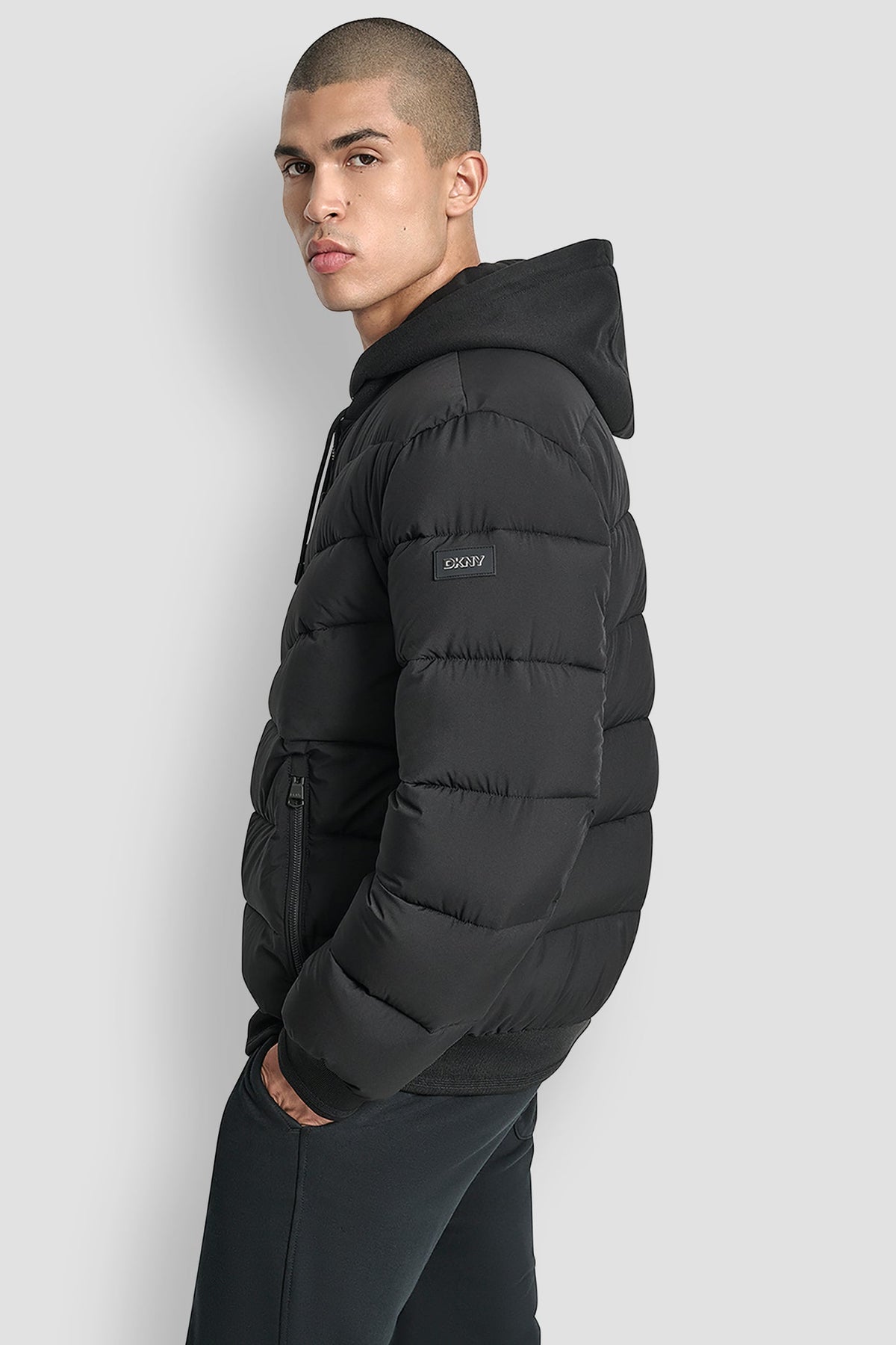 DKNY STRETCH BOMBER JACKET
