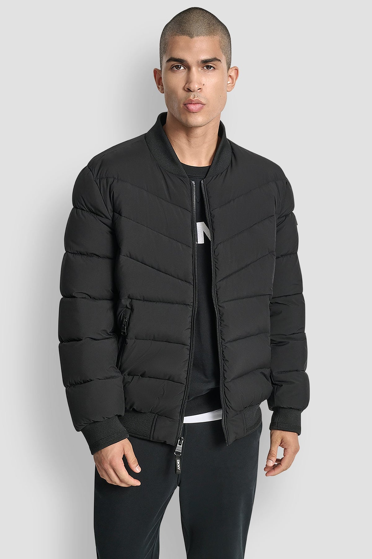DKNY STRETCH BOMBER JACKET