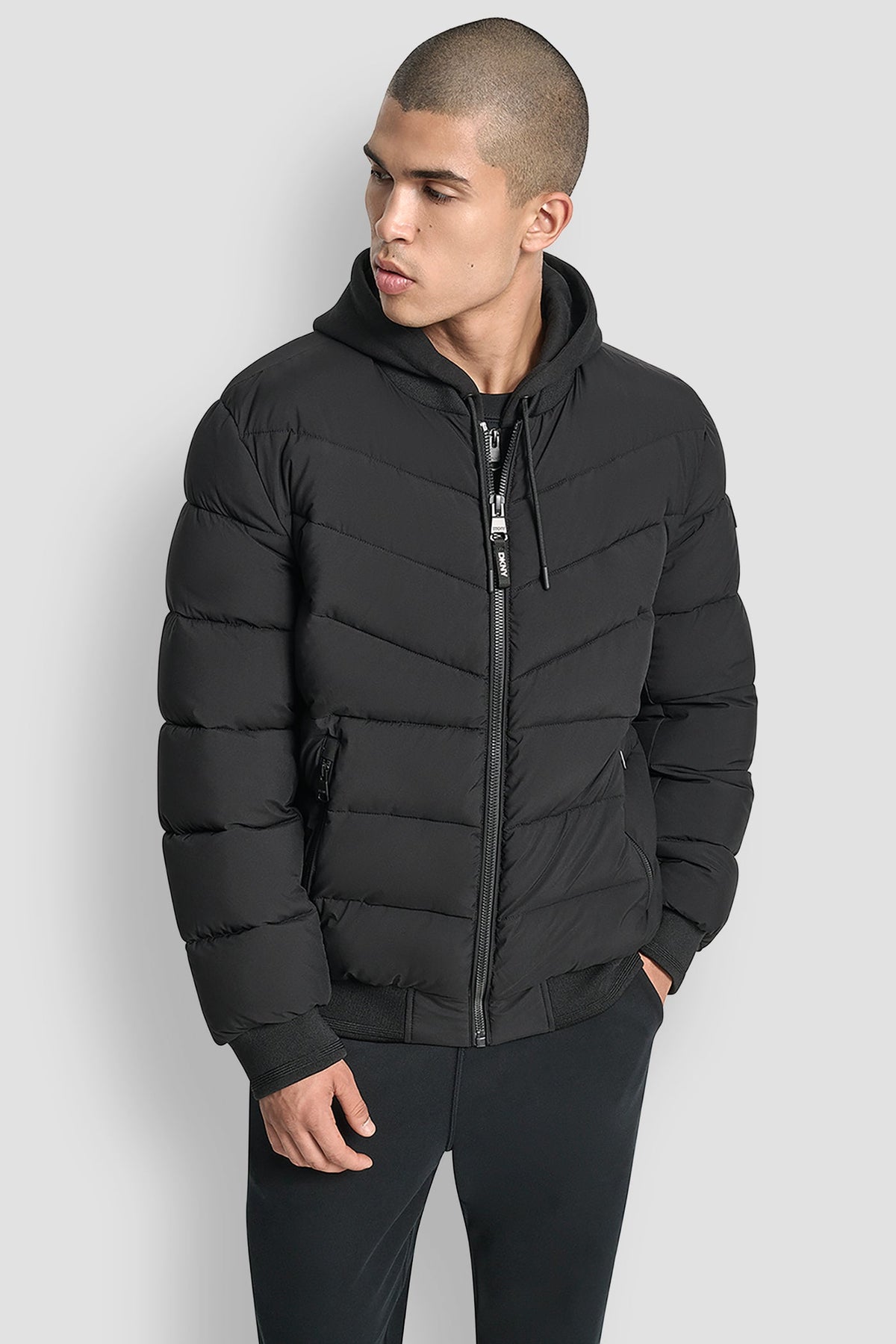 DKNY STRETCH BOMBER JACKET