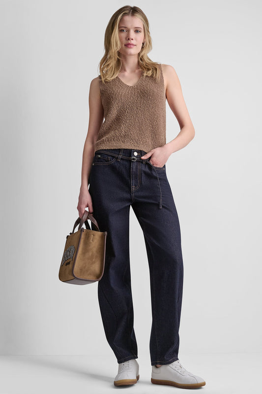 DKNY MID-RISE BARREL JEAN