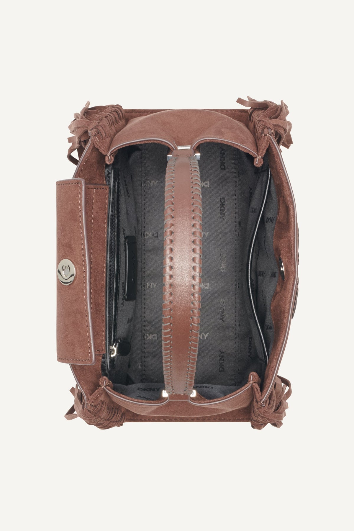 DKNY FOSTER MEDIUM FRINGE SATCHEL
