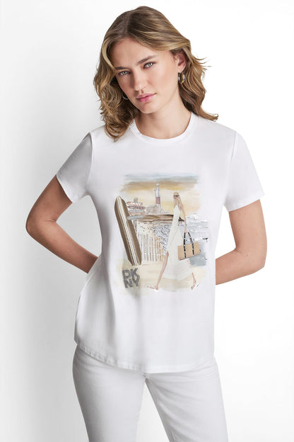 DKNY MONTAUK GRAPHIC TEE