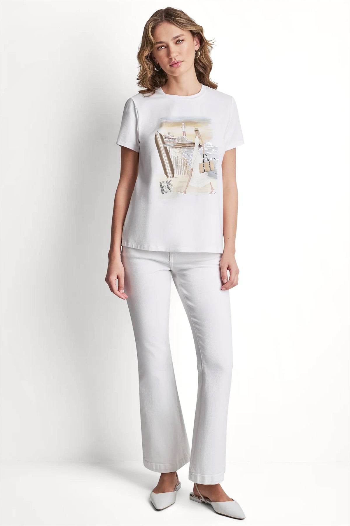 DKNY MONTAUK GRAPHIC TEE