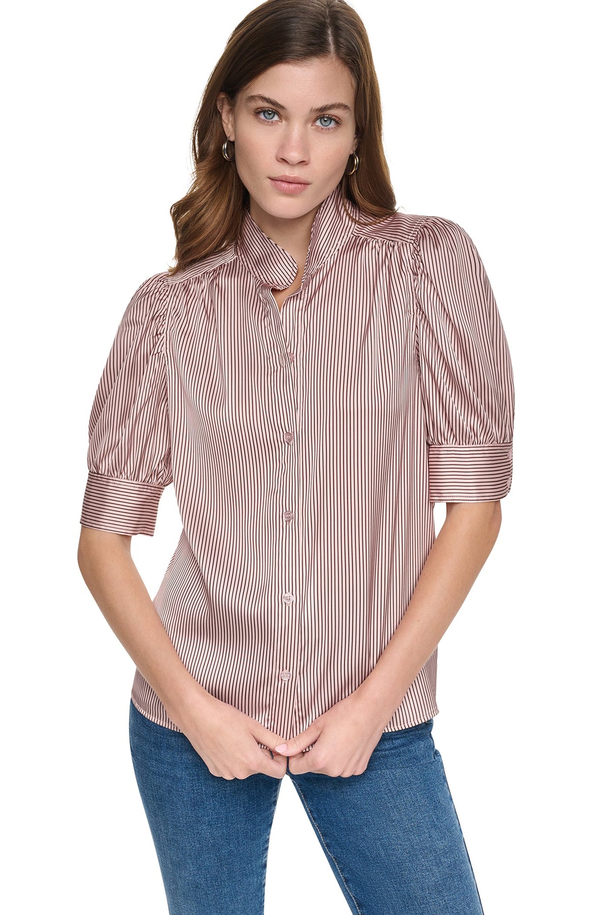 DKNY PUFF SHORT SLEEVE SHIRT