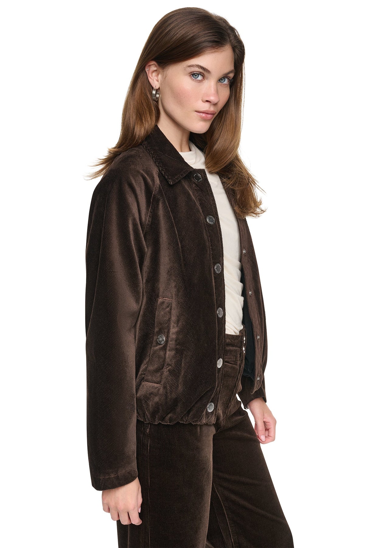 DKNY RAGLAN SLEEVE BUBBLE JACKET