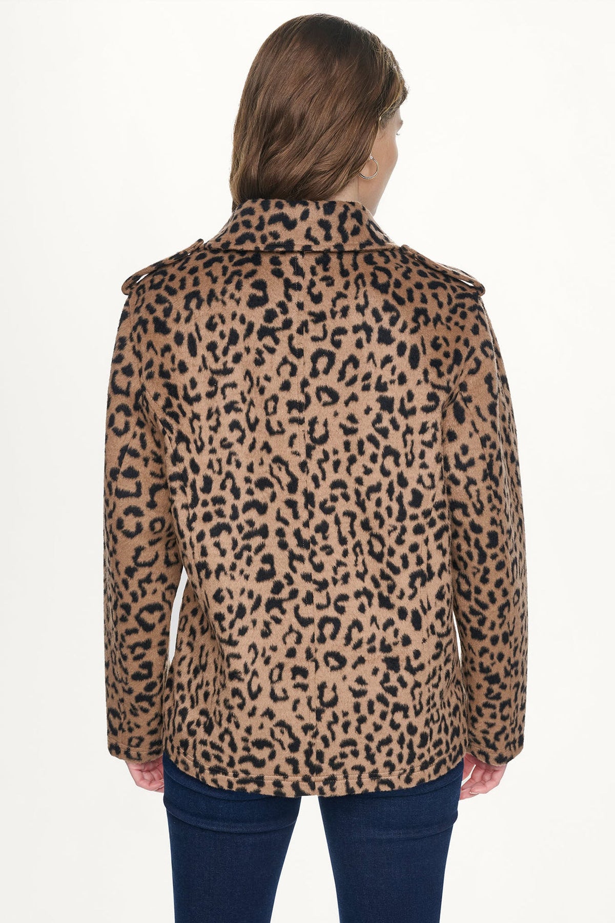 DKNY LEOPARD MOTO JACKET