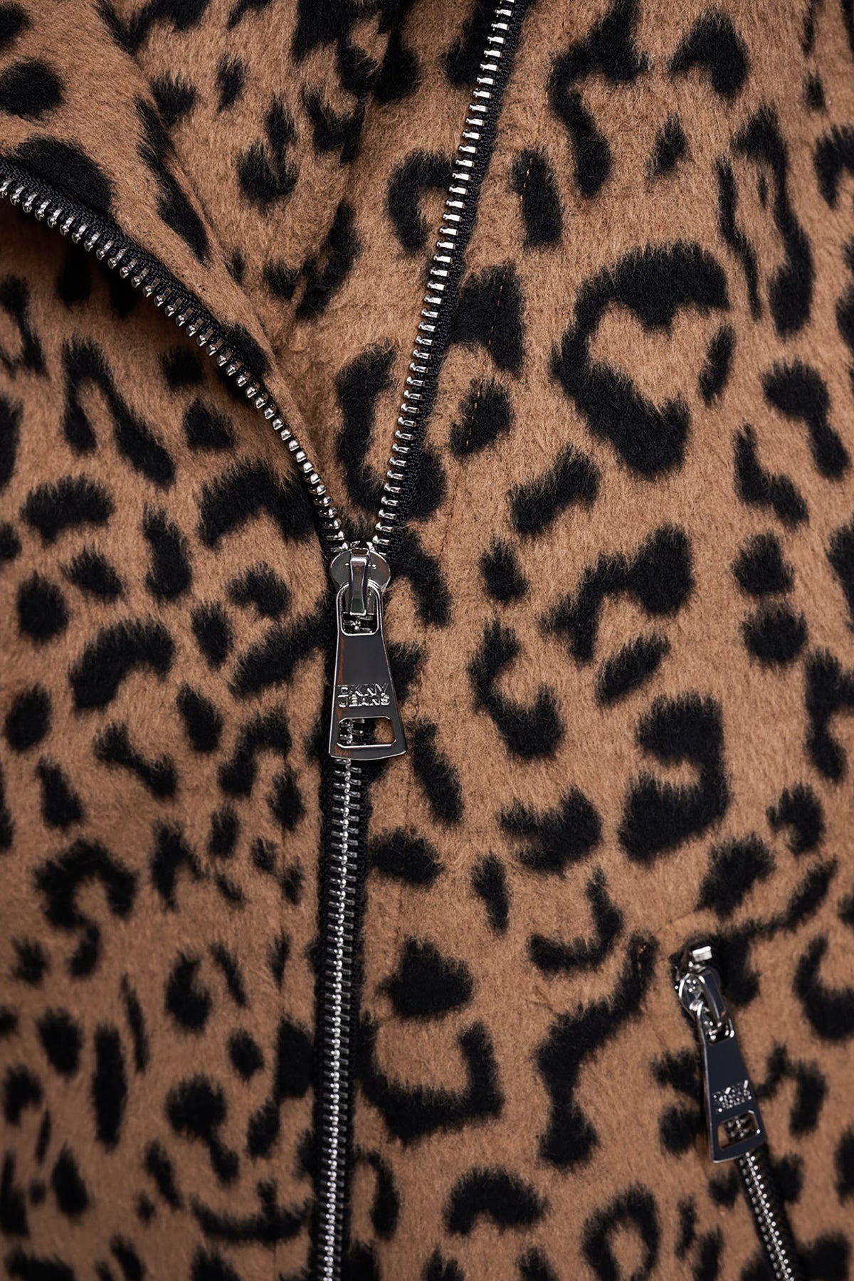 DKNY LEOPARD MOTO JACKET