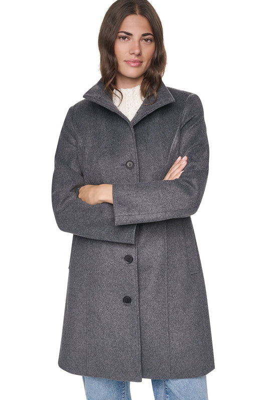 DKNY STAND COLLAR COAT