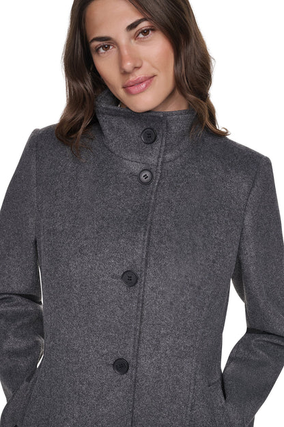 DKNY STAND COLLAR COAT