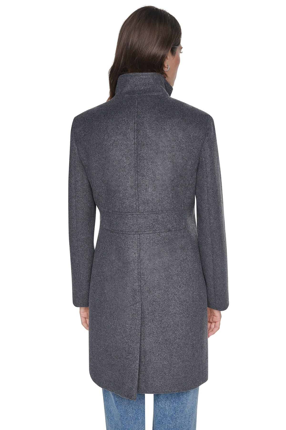 DKNY STAND COLLAR COAT