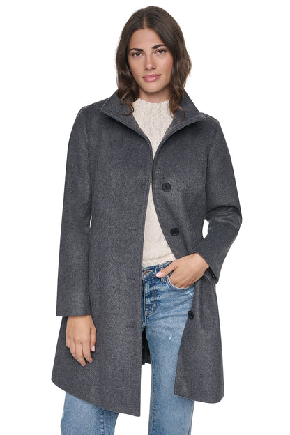 DKNY STAND COLLAR COAT