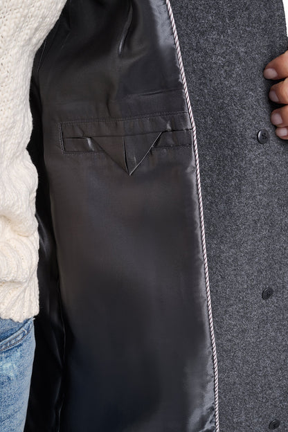 DKNY STAND COLLAR COAT