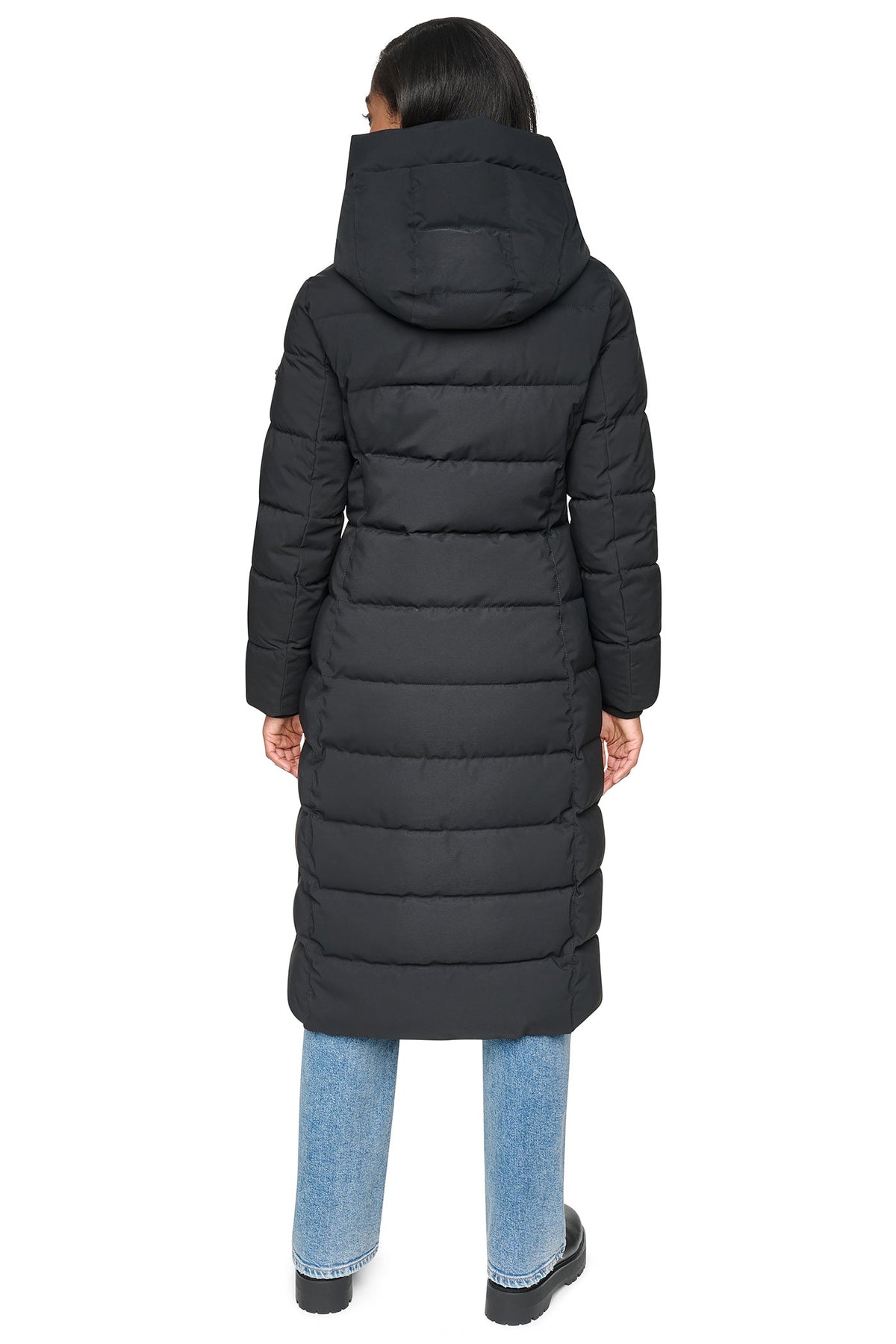 DKNY LONG HOODED PUFFER COAT