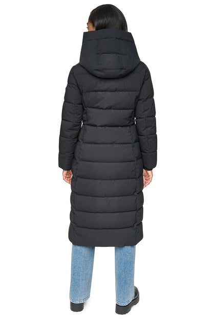 DKNY LONG HOODED PUFFER COAT